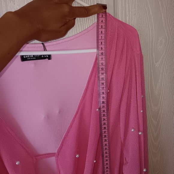 Plus size Pearls Beaded Bodycon Dress - Picture 11 of 16
